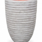 Кашпо Capi Tutch row nl vase vase elegant low ivory, слоновая кость