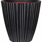 Кашпо Capi Tutch tube nl vase taper round anthracite, антрацит