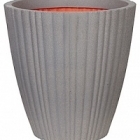 Кашпо Capi Tutch tube nl vase taper round grey, серый