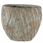 Кашпо Nieuwkoop Indoor pottery planter sterre copper grey, серого цвета