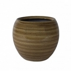Кашпо Nieuwkoop Indoor pottery pot cresta caramel, карамельного цвета