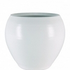 Кашпо Nieuwkoop Indoor pottery pot cresta pure white, белого цвета