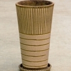 Цветочный Горшок Nieuwkoop Indoor pottery planter dacari cool grey, серого цвета 2 (with saucer)