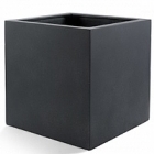 Кашпо Nieuwkoop D-lite cube M размер lead-фактура под бетон