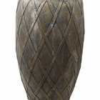 Кашпо Nieuwkoop Wire (grc) coppa copper grey, серого цвета