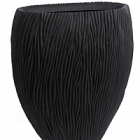 Кашпо Nieuwkoop River vase oval black, чёрного цвета
