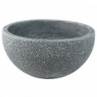 Кашпо Nieuwkoop Sebas (фактура под бетон) bowl grey, серого цвета
