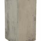 Кашпо Nieuwkoop Static (grc) square high grey, серого цвета