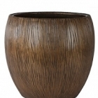 Кашпо Nieuwkoop Twist pot bronze, бронзового цвета