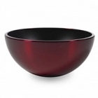 Кашпо Nieuwkoop Aluminium bowl aluminium brushed red, красного цвета