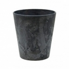 Кашпо Artstone claire pot black, чёрного цвета Диаметр — 13 см