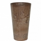 Кашпо Artstone claire vase brown, коричнево-бурого цвета Диаметр — 19 см