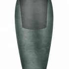 Кашпо Fleur Ami Royal planter titanium grey, серого цвета  Диаметр — 46 см