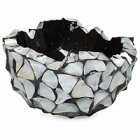 Кашпо Fleur Ami Shell bowl mother of pearl под цвет серебра-blue, голубого/синего цвета  Диаметр — 40 см