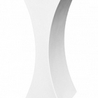 Кашпо Livingreen curvy sophia 2 polished brilliant white, белого цвета Длина — 35 см