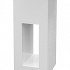 Кашпо Livingreen tower holey design 01 polished brilliant white, белого цвета Длина — 40 см