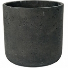 Кашпо Pottery Pots Eco-line charlie L размер black, чёрного цвета washed  Диаметр — 25 см