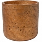 Кашпо Pottery Pots Eco-line charlie L размер metalic copper  Диаметр — 25 см