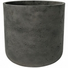 Кашпо Pottery Pots Eco-line charlie XL размер black, чёрного цвета washed  Диаметр — 32 см