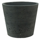 Кашпо Pottery Pots Eco-line mini bucket L размер black, чёрного цвета washed  Диаметр — 23 см