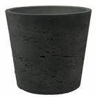 Кашпо Pottery Pots Eco-line mini bucket M размер black, чёрного цвета washed  Диаметр — 16 см