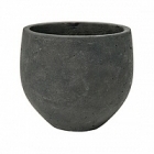 Кашпо Pottery Pots Eco-line mini orb M размер black, чёрного цвета washed  Диаметр — 25 см