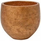 Кашпо Pottery Pots Eco-line mini orb M размер metalic copper  Диаметр — 25 см