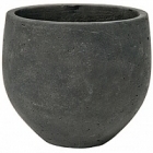 Кашпо Pottery Pots Eco-line mini orb S размер black, чёрного цвета washed  Диаметр — 18 см