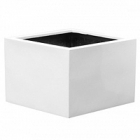 Кашпо Pottery Pots Fiberstone glossy white, белого цвета jumbo middle high L размер Длина — 90 см
