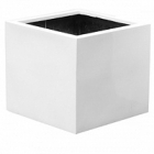 Кашпо Pottery Pots Fiberstone glossy white, белого цвета jumbo without feet L размер Длина — 90 см