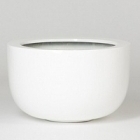 Кашпо Pottery Pots Fiberstone glossy white, белого цвета sunny  Диаметр — 45 см