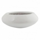 Кашпо Pottery Pots Fiberstone glossy white, белого цвета tara XS размер  Диаметр — 305 см