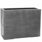 Кашпо Pottery Pots Fiberstone jort grey, серого цвета L размер Длина — 95 см