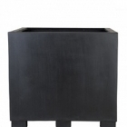 Кашпо Pottery Pots Fiberstone jumbo black, чёрного цвета XL размер Длина — 110 см