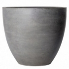 Кашпо Pottery Pots Fiberstone jumbo grey, серого цвета L размер  Диаметр — 112 см