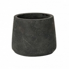 Кашпо Pottery Pots Eco-line patt S размер black, чёрного цвета washed  Диаметр — 135 см