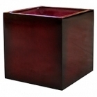 Кашпо Pottery Pots Fiberstone block gradient cherry red, красного цвета L размер Длина — 50 см