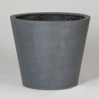 Кашпо Pottery Pots Fiberstone bucket grey, серого цвета M размер  Диаметр — 58 см