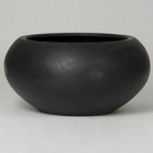 Кашпо Pottery Pots Fiberstone cora black, чёрного цвета M размер  Диаметр — 72 см