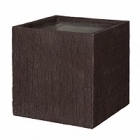 Кашпо Pottery Pots Fiberstone earth block l, sundried brown, коричнево-бурого цвета Длина — 50 см
