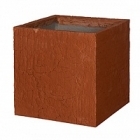 Кашпо Pottery Pots Fiberstone earth block l, sundried red, красного цвета Длина — 50 см