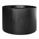 Кашпо Pottery Pots Fiberstone jumbo max middle high black, чёрного цвета XL размер  Диаметр — 110 см