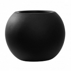 Кашпо Pottery Pots Fiberstone matt black, чёрного цвета beth XS размер  Диаметр — 26 см