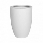Кашпо Pottery Pots Fiberstone matt white, белого цвета ben L размер  Диаметр — 40 см