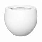 Кашпо Pottery Pots Fiberstone matt white, белого цвета jumbo orb M размер  Диаметр — 110 см