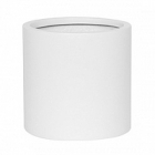 Кашпо Pottery Pots Fiberstone matt white, белого цвета puk M размер  Диаметр — 20 см