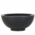 Кашпо Pottery Pots Fiberstone maud black, чёрного цвета M размер  Диаметр — 49 см