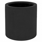 Кашпо Pottery Pots Fiberstone max black, чёрного цвета S размер  Диаметр — 30 см