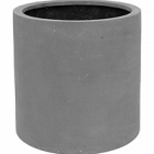 Кашпо Pottery Pots Fiberstone max grey, серого цвета M размер  Диаметр — 43 см