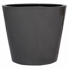 Кашпо Pottery Pots Fiberstone glossy grey, серого цвета bucket L размер  Диаметр — 68 см
